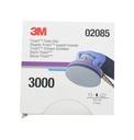 3M 02085 Trizact Foam Disc, 6 in, P3000, 15 Discs per Carton,Blue751